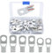 Wirefy 30er Pack Kabelschuhe Set - 30 Ringkabelschuhe aus verzinntem Kupfer - 30x Ringkabelschuh - Kabelschuhe 16mm2 25 mm2 35mm2 - Rohrkabelschuhe Kabelschuh M8 & M10