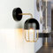 Wandleuchte Loft Design Metall elegant in Schwarz Gold E14 QUINN Flur Wohnzimmer Wandlampe