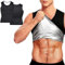 Sauna Vest Men, Sauna Shirt Sweat Herren, Saunaweste zum Abnehmen Herren, Shapewear Sauna Herren, Thermo Body Shaper, Schweißweste Neopren Herren Oberteil,für Abnehmen Fitness Workout 2XL/3XL