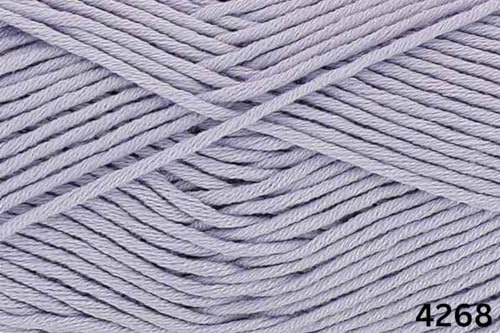 King Cole Cotton Knitting Bamboo Double Knit DK Vegan 8 Ply Crochet Yarn for Accessories 4268 Periwinkle