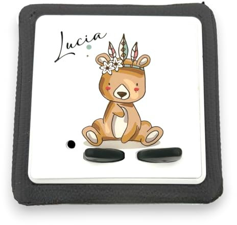 MilaBoo® laminierte Schutzfolie für Toniebox personalisiert I passgenau und selbstklebend auf hochwertiges Vinyl I optional mit Schutz für die Ladestation (Teddy)