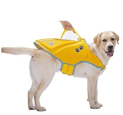 Haustier-Schwimmweste,Weste,Mops,Französische Bulldogge,Corgi,Samojede,Husky,Labrador,Golden Retriever,Großer Hund,Kleidung,Badeanzug,Badebekleidung,Gelb,L