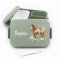 Kinder Bento Box Midi Lunchbox für Mepal Bentobox - Brotdose Schule mit Namen - Brotdose Pferde - 900 ml - Nordic Sage - Butterbrotdose mit trenner brotzeitbox kinder schule