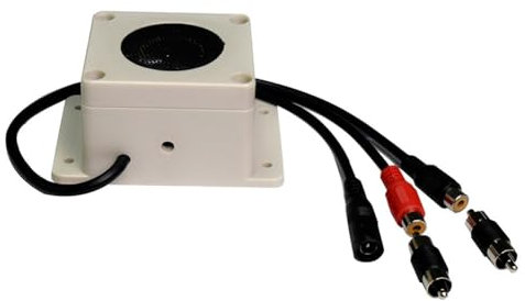 Plookyoe Microphone Speaker in 1 Device for Security Camera Outdoor for IP Camera Audio Recording Two Way Interphone