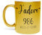 Mug Doré en Céramique Chromé - J'Adore 986 Departement France Region Wallis Et Futuna - 325 ml