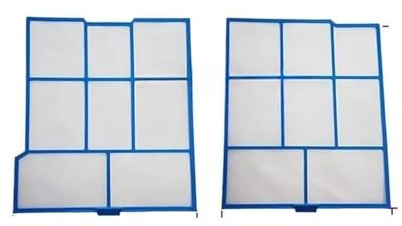 ADMPSXIC Ensemble de filtres for climatiseur Gauche 31,5 x 29,8 cm, Droit 31,5 x 28,5 cm, Compatible avec Hitachi, Ancienne Machine(B 32.8cmx L30 R29.2)