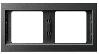 Hager 1x K1 – Rahmen 2 Elemente Horizontal anthrazit