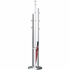 kerkmann 6069 Garderobenst„nder Solitaire, 8 Haken, alusilber