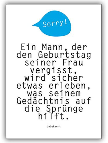 Kartenkaufrausch 1 Geburtstagskarte: Die Spruch Grußkarte für Geburtstags Vergesser • schöne Glückwunschkarte mit Umschlag für beste Freunde und Lieblingsmenschen