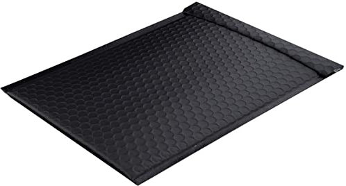Farbige Luftpolstertaschen | Premium | 250 x 334 mm Schwarz (10 Stück) mit Abziehstreifen | Briefhüllen, Kuverts, Couverts, Umschläge mit 2 Jahren Zufriedenheitsgarantie