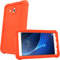 TECHGEAR Schutzhülle für Samsung Galaxy Tab A 7,0 (T280 T285), [Kinderfreundlich] Leichtes Koffer Silikon Soft Shell Anti-Rutsch-Shockproof verstärkte Ecken + Displayschutzfolie. - Rot