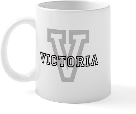 CafePress Letter V: Victoria Mug 11 oz (325 ml) Ceramic Coffee Mug