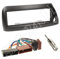 Einbauset : Autoradio 1-DIN Radioblende Radio Blende schwarz + ISO Radioanschlusskabel Radio Adapter für Ford Ka (RBT) 09/1996-08/2008
