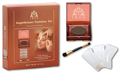 Ikos Augenbrauen-Formliner Set für braun bis schwarzhaarig, 1er Pack (1 x 3 g)