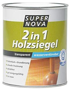 Supernova 2in1 Holzsiegel PU-verstärkter Parkettlack + Grundierung Glänzend farblos 375 ml
