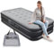 EZ INFLATE Double High Twin Air Mattress with Built in Pump, Inflatable Mattress, Twin airbed with Flocked top||Twin