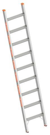 Layher Stufenanlegeleiter 9 Sprossen / 240 cm Länge Anlegeleiter Leiter Stufenleiter Aluminiumleiter Topic