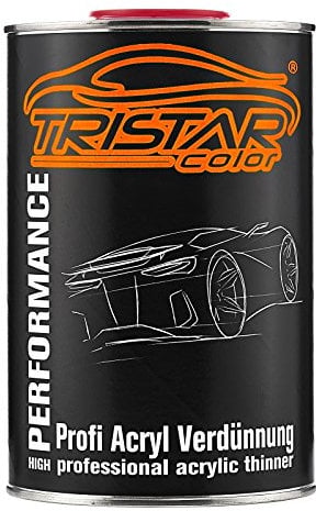 TRISTARcolor 1 Liter 1K / 2K Acrylverdünner Acrylverdünnung für Autolack Basislack Klarlack Grundierung