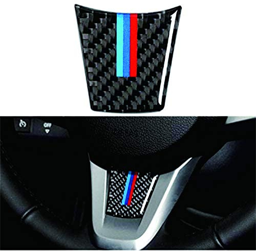AUTO-spro Karbonfaser-Modifikation Auto-Innenaufkleber Lenkrad M Streifen Emblem für E89 Z4 2009–2015