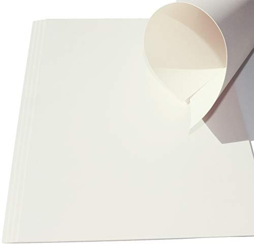 50 Blatt Ton-Bastel-Karton DIN A4 240g/m² weiß dickes Ton-Papier 210x297mm super zum Basteln bedruckbar - sehr stabil DIY Bastelideen Farbkarton