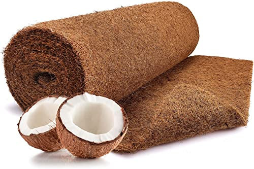 N Nagerteppich.de Kokosmatte aus 100% Kokosfasern - 75cm x 5m Rolle Anzuchtmatte ohne Latex - Winterschutz und Kälteschutz für Pflanzen - Baumschutz Meterware Naturprodukt