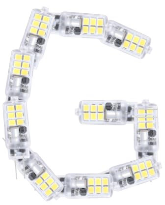 Aegislogic G4 LED Bulb 6000K Cool White 2W Non-Dimmable Replacement for G4 10W/20W Halogen Flicker-Free 10 Pack Small LED Light 2 Pin Base Lamp