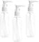 Xzeemo Lot de 3 100 ML Bouteilles de Voyage Transparent, Flacon Pompe en Plastique Distributeur Bouteilles, Accessoires de Voyage Portables pour Le shampooing Conditioner Lotion Articles de Toilette