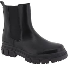 Tom Tailor Damen 6390890005 Mode-Stiefel, Black, 38 EU