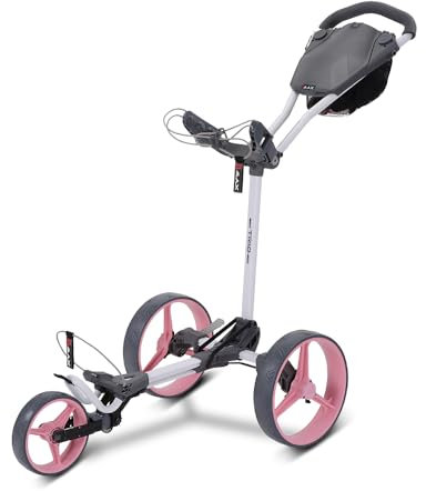 Big Max Blade Trio 3-Rad Golftrolley Ultra flach 2023 (weiß/pink)