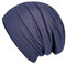 Wollhuhn Öko Warme Winter Jungen/Mädchen/Kinder Long Beanie Mütze Mit Fleecefutter Versch. Motive (aus Öko-Stoffen, Bio) 20220666 (Uni/Einfarbig Dunkelblau, M)