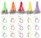 GORGECRAFT 100Pcs 5 Colors Phone Lanyard Lobster Clasp Mobile Ring Straps Hand Wrist Strap Multi-Functional Phone Charm String Lariat Lanyards for Cellphone Keyring Trinkets USB Flash Drives
