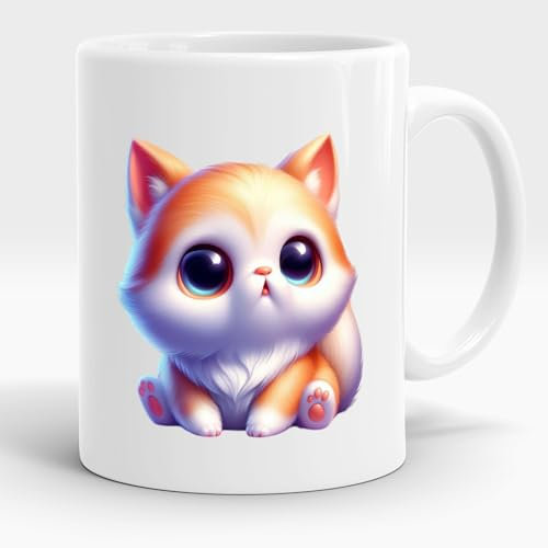 Kinder lustige Tasse Kitten