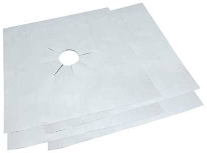 Mikikit Heavy Duty Gas Hob Liner Reusable Oven Liner Sheets Non-stick Easy Clean Gas Hob Protector Sheets