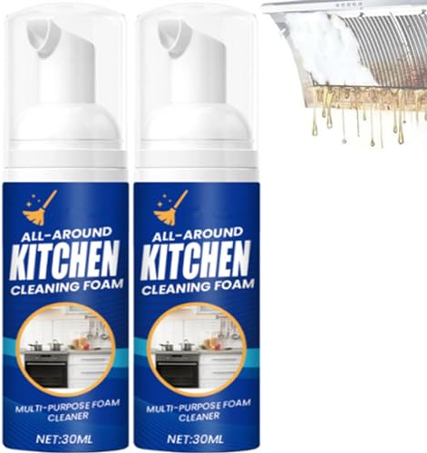 Japanese Multi-Purpose Cleaner Spray,Kitchen Foam Cleaner, All-Round Kitchen Cleaning Foam, for Kitchen Heavy Oil Stain Cleaning (2pcs)