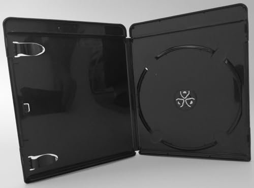 Amaray 10 Blu Ray Hüllen 11 mm Schwarz für 1 Disc Leerhülle Kunstoffbox