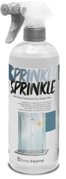 ERRECHOME Sprinkle, Trattamento Protettivo Antigoccia per Box Doccia, Trattamento Anticalcare Idrorepellente a Lunga Durata, Flacone da 1 L