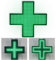 LED-Schild, 3 Animationseffekte (immer an, Blinklicht und allgemeines Blinken) mit Kette zum Aufhängen und Adapterkabel