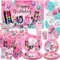 Décoration de fête d'anniversaire spa, fournitures de fête de maquillage, assiettes, tasses, serviettes, nappe, toile de fond « Happy Birthday », ballons de décoration de gâteau pour filles et femmes