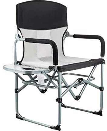 MCLIUJIA Campingstuhl Faltbar Outdoor Klappstuhl Tragbarer Campingsessel Hochwertiger Ergonomiestuhl Für Schwere Menschen Mit Tisch Klappstuhl Camping(G)