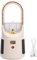JHS-TECH Ventilator ohne Flügel, USB-betrieben, 6-Gang-Einstellung, tragbarer Turmventilator mit Luftbefeuchter und Batteriestandsanzeige, leiser Tischventilator für Büro, Schlafzimmer,