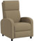 HOMCOM Fauteuil Relax Fauteuil de Relaxation inclinable Salon avec avec Dossier réglable jusqu'à 160° manuellement, Repose-Pieds intégré pour Salon Chambre Bureau Home cinéma, Charge 120 kg, Beige