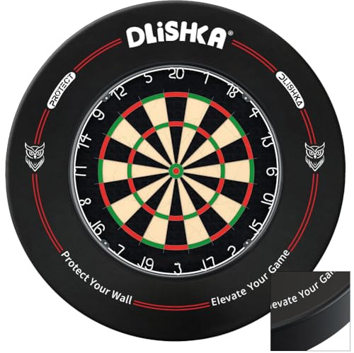 T:4CM Dart Catchring Surround,Dart Zubehör,Dartscheibe Schutzring mit Eva Oberfläche,Surround für optimalen Wandschutz,Einfache Montage und Demontage,Perfekt für Zuhause und Bars.(Zweifarbig)