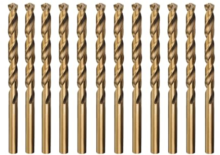 Misuyue M35 Cobalt HSS Twist Drilling Bits, 12pcs Metal Drill Bit 4mm | Carbide Drill Bits for Stainless Copper Wood Plastic Aluminum and other Hard Materials