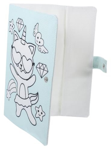 VILLFUL Stoff Bucheinband, Exquisiter Bucheinband, Faltbarer Bucheinband, Praktische Notizbuchhülle, Kompositionsbucheinband, Buchhüllen, Buchschutzhüllen, Buchtuch Zum Buchbinden