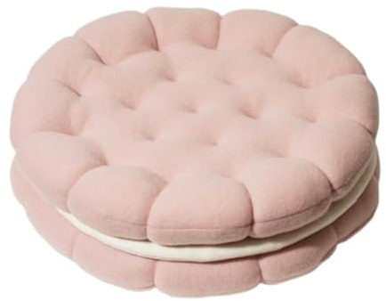 MagiDeal Keksformkissen, Stuhlpolster, weiche Moderne Bequeme dekorative Bodenkissen, Kissen für Sitz, Sofa, Schlafzimmer, Bar Geschenk, Pink Und Weiß