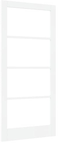 vidaXL Puerta Interior con Cristal ORKDAL Blanca 93x202x4 cm