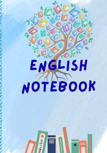 English Notebook: Composition A5 sized Notebook