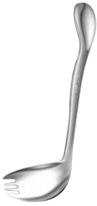 YWMJZEU Curved Eating Utensils for Eating: Eating Aids, Specially Adapted Cutlery for People with Mobility, Elderly, Left Spoon Fork