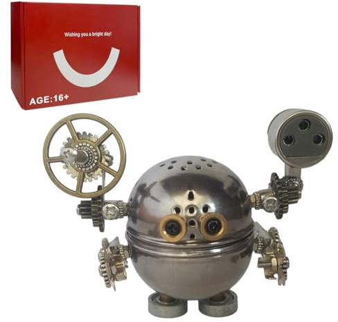 3D Metal Puzzles Model Kit, 200PCS DIY Assemble Steampunk Mechanical Iron Figure Model Kit, Creative Decorations for Home or Office