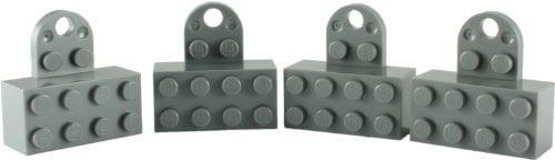 LEGO Vier Grau LEGO Magnet Ziegel